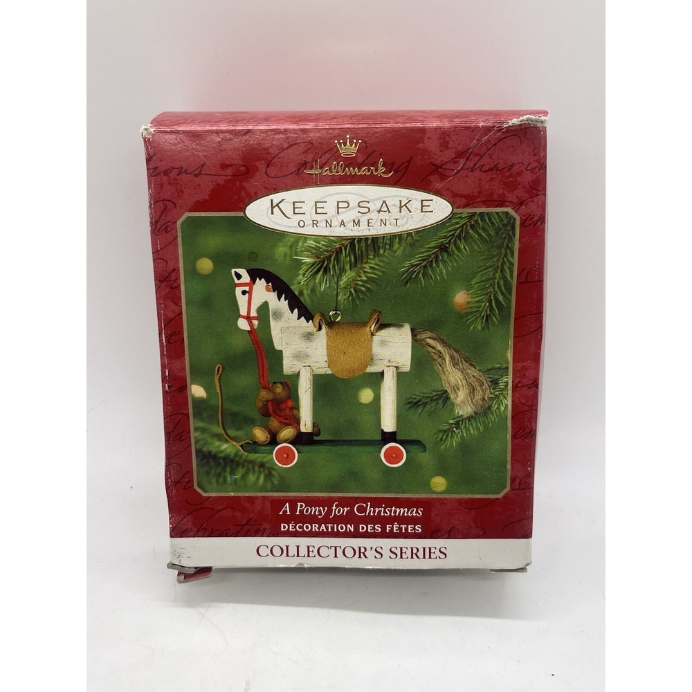 2000 Hallmark Keepsake Christmas Tree Ornament A Pony for Christmas #3 Vintage‎